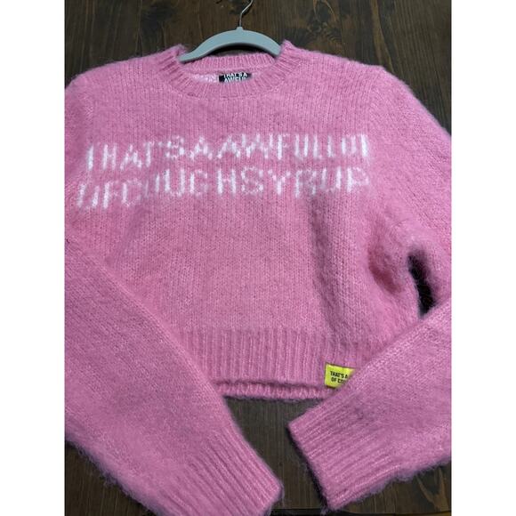 Awful lot of cough syrup Sweaters - Awful of cough syrup! Women's Knitted Cropped Bolero Sweater Cardigan,